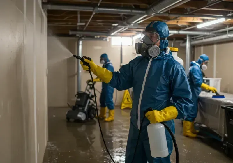 Basement Sanitization and Antimicrobial Treatment process in Perryman, MD